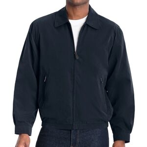 LONDON FOG Light Weight Zip Front Golf Jacket Navy